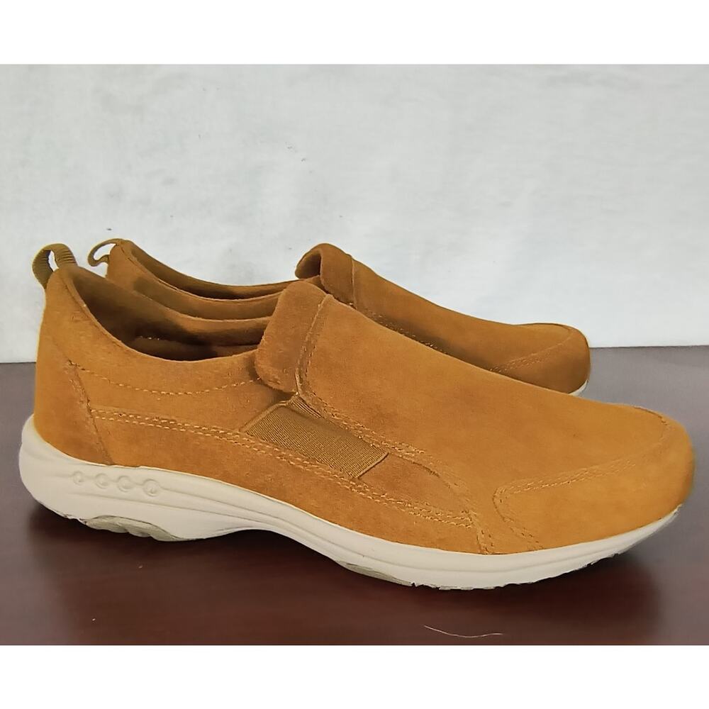 Easy Spirit Setrippe Shoes Women's Size 8M Brown Suede Leather Slip On Comfort
